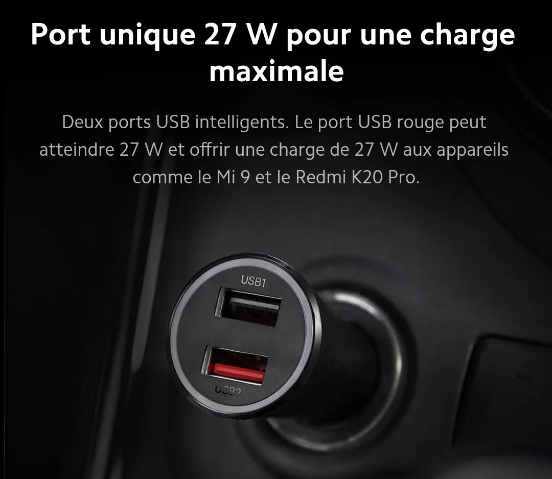 Mi 37W Car Charger – Double USB | Charge Rapide | 12V–24V – Image 5