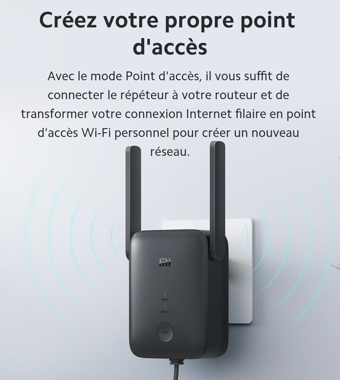 Xiaomi WiFi Range Extender AC1200 | Double Bande | 1200 Mbps – Image 3
