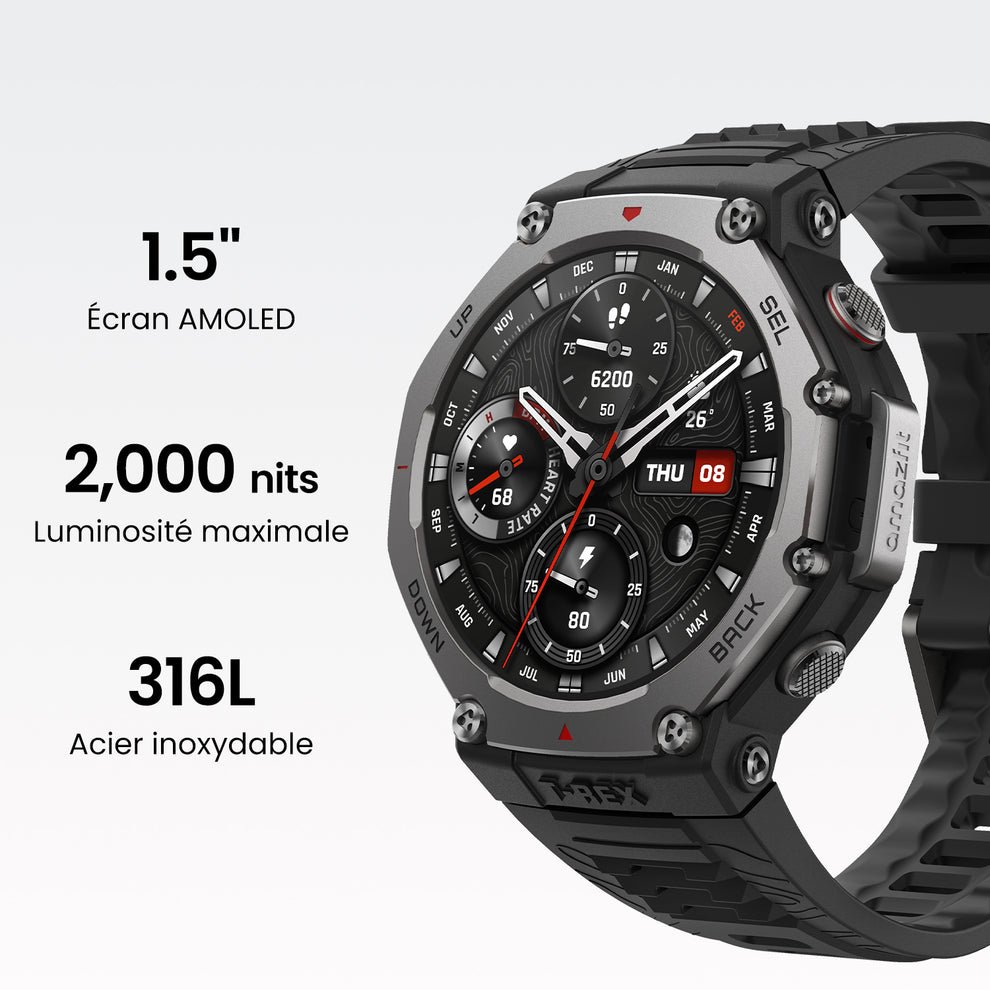 ⌚ Amazfit T-Rex 3 | AMOLED | GPS Bi-bande | Ultra Résistante – Image 2