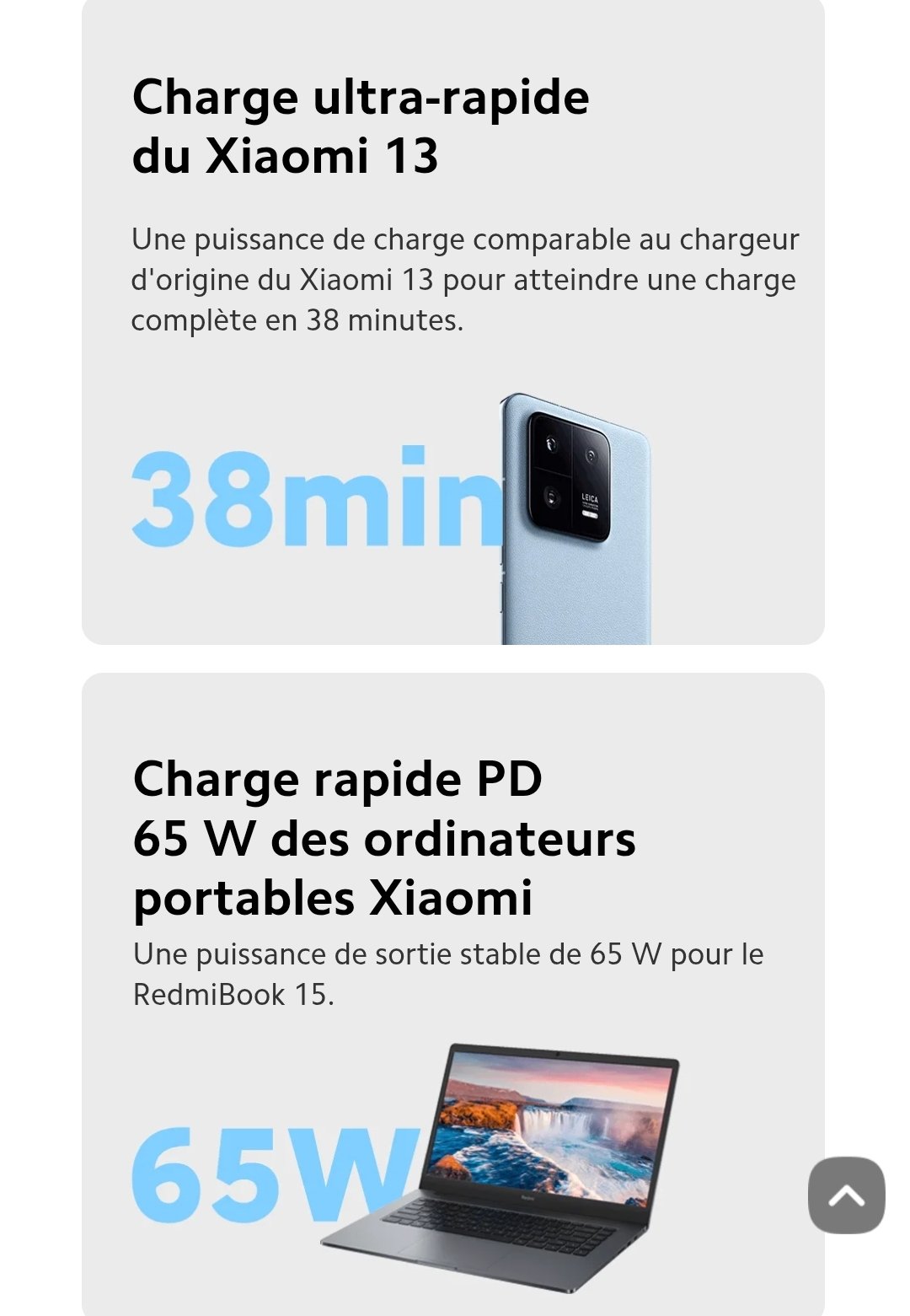 Xiaomi 67W GaN ultra rapide | 2 Type-C + 1 USB-A | Puissance 67W – Image 4