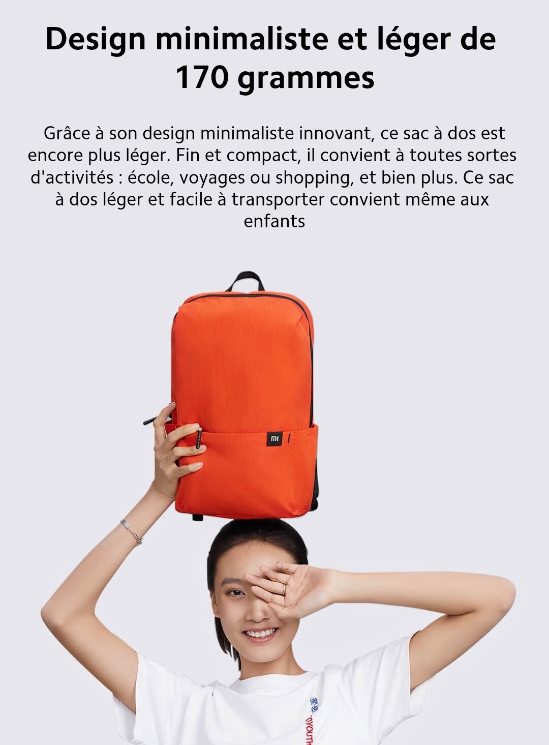 🎒 Xiaomi Mi Casual Daypack 10L | Léger | Compact | Style urbain – Image 5