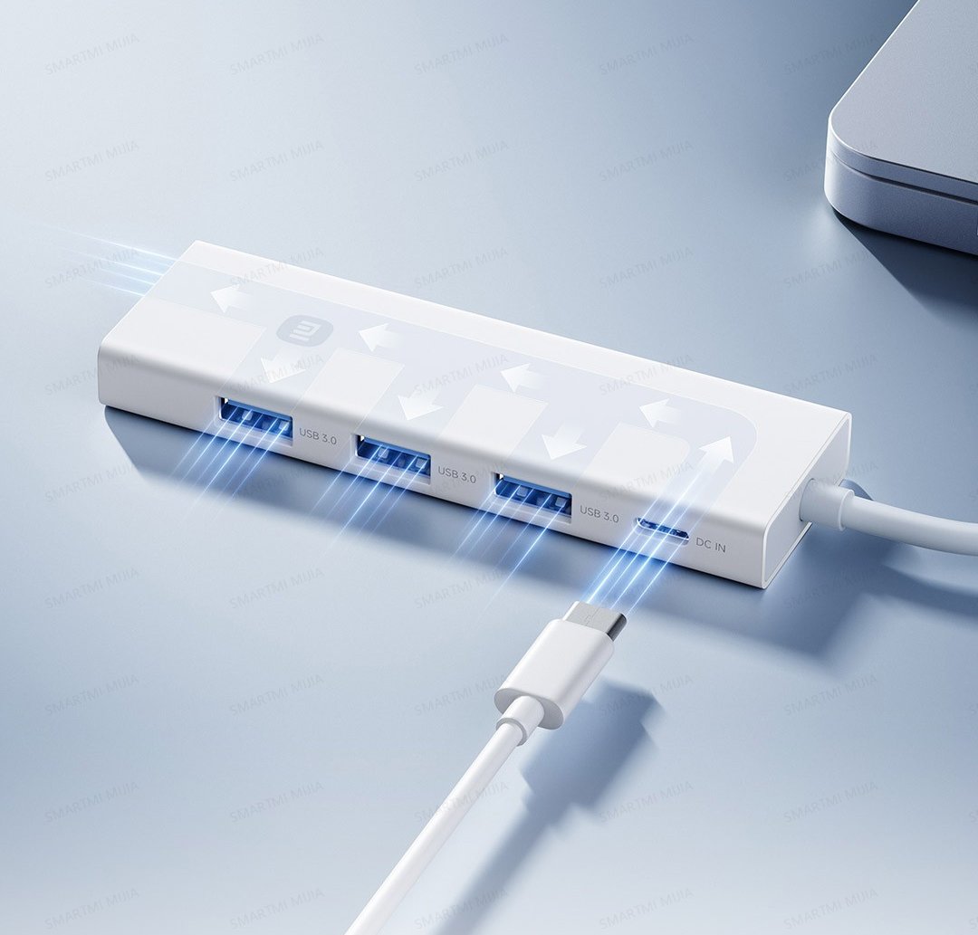 Xiaomi 5-in-1 | USB 3.0 | 5Gbps | Double Entrée Type-C + USB-A – Image 4