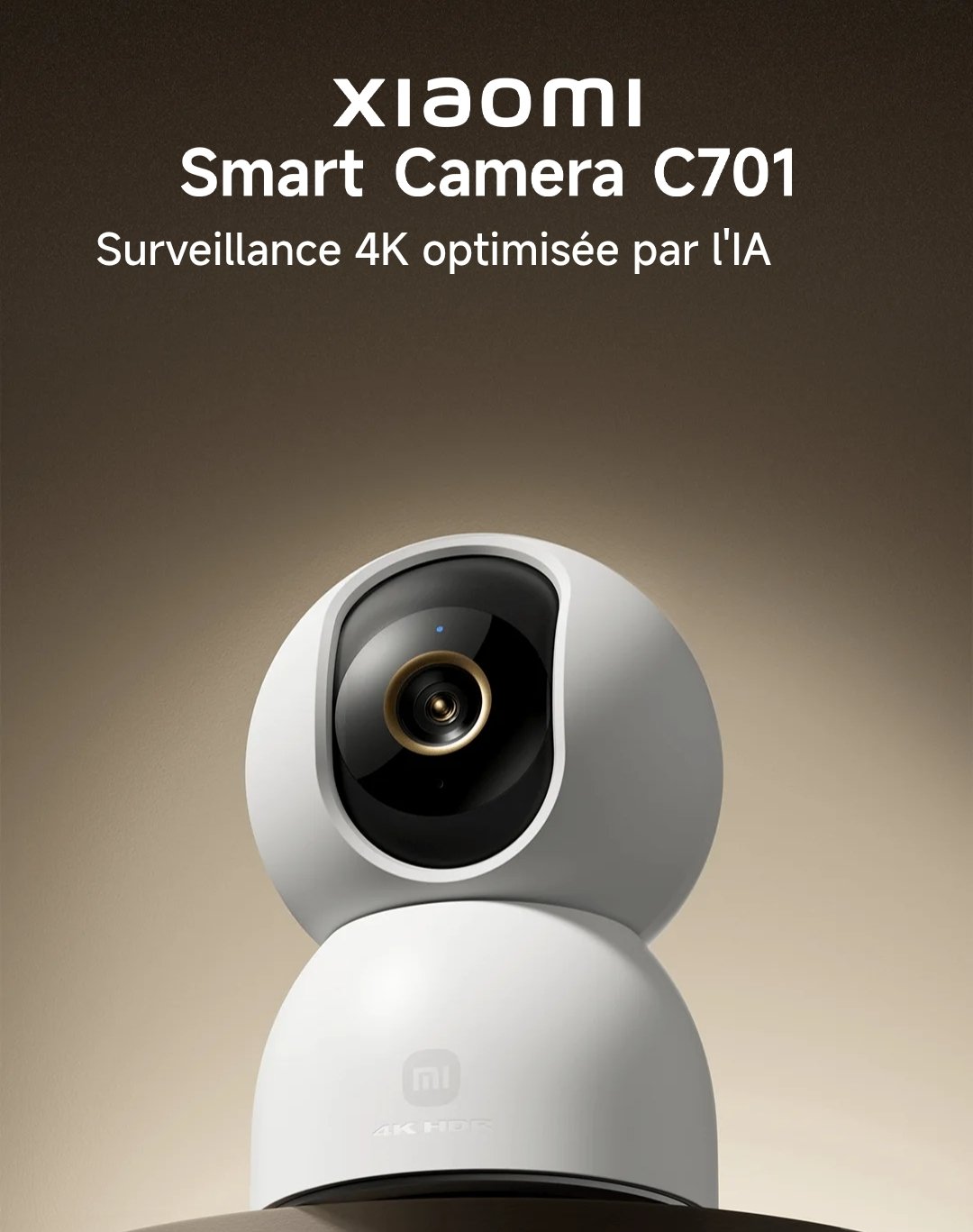 📹 XIAOMI SMART CAMERA C701 | 4K UHD | 8 MP ? | WI-FI 6 | VISION NOCTURNE | AUDIO BIDIRECTIONNEL – Image 2
