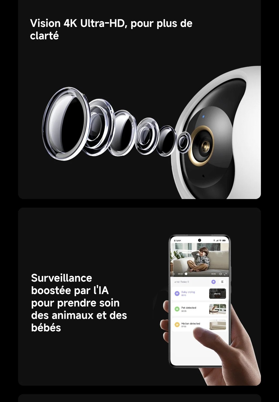📹 XIAOMI SMART CAMERA C701 | 4K UHD | 8 MP ? | WI-FI 6 | VISION NOCTURNE | AUDIO BIDIRECTIONNEL – Image 7